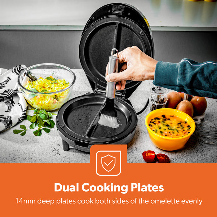 700W Stainless Steel Non-Stick Electric Omelette Maker