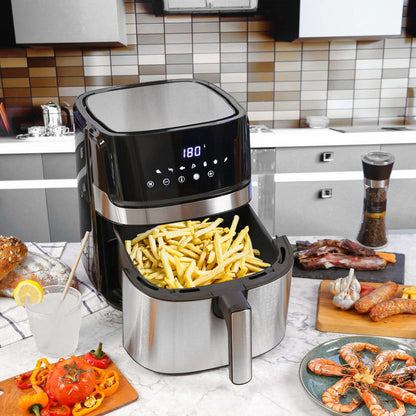 7L Digital Stainless Steel Air Fryer Kitchen Appliance-#product_category#-Home Living Store