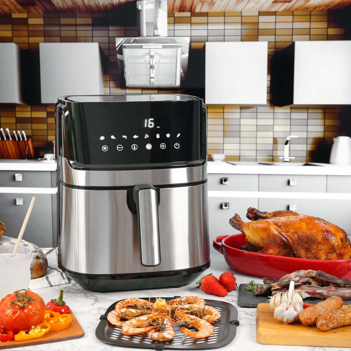 7L Digital Stainless Steel Air Fryer Kitchen Appliance-#product_category#-Home Living Store