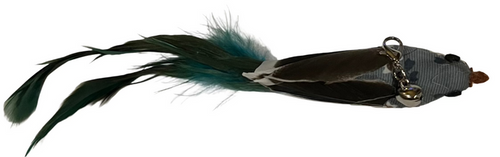 Everything Wand Cat Toy Attachment - Light Blue and Dark Green Bird 9" - Dog.Dog.Cat.