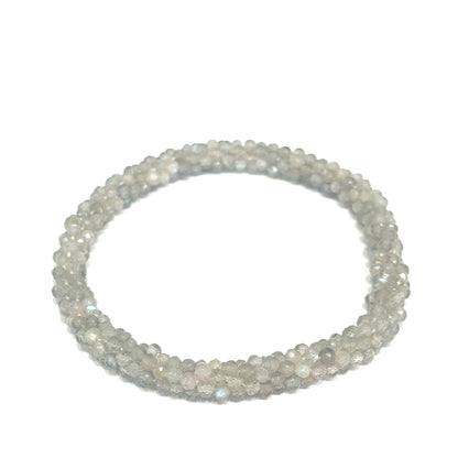 AA Labradorite Roll-On Crocheted Bracelet | No Clasp | Reiki-Charged