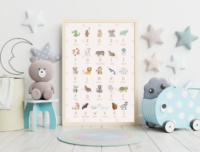 ABC Animal Alphabet Poster