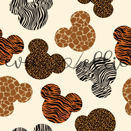 Animal Print Mouse Ears-- Multiple Colors