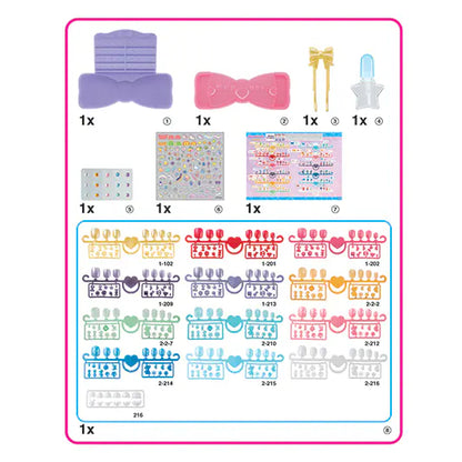 Aquabeads Aquanails Nail Studio Design 'N Diplay Kit