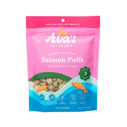 Ava's Pet Place Salmon Puffs - Freeze Dried Dog Treats
