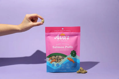 Ava's Pet Place Salmon Puffs - Freeze Dried Dog Treats