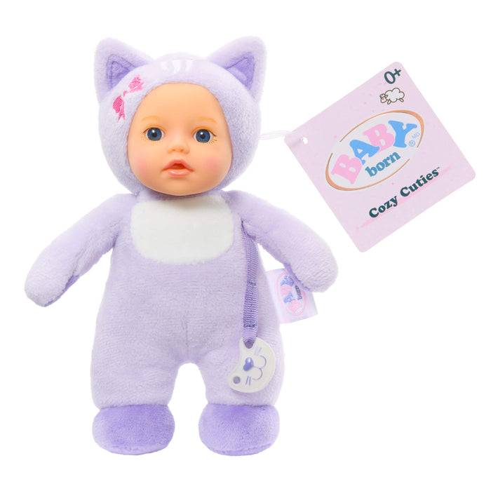 BABY born Cozy Cuties Soft Baby Doll - Cat with Blue Eyes