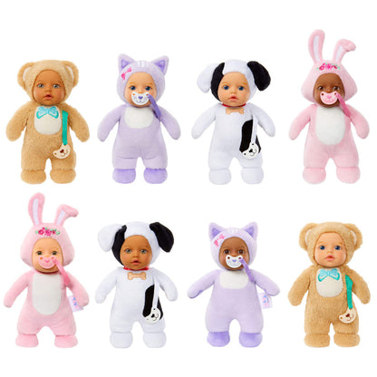 All eight BABY born Cozy Cuties Soft Baby Dolls