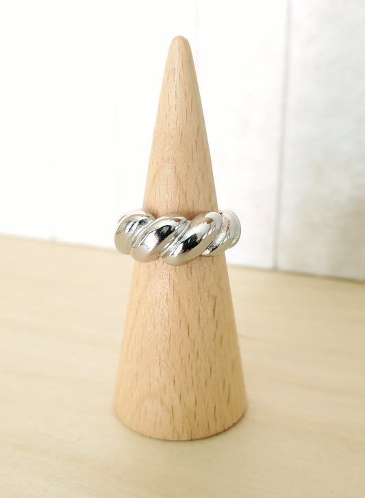 Baguette Statement Ring - Silver