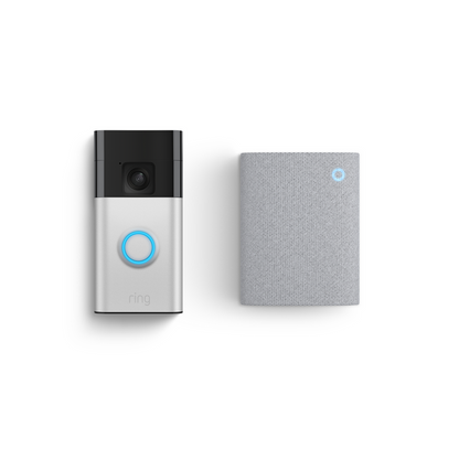 Satin Nickel:Battery Video Doorbell + Chime (3rd Gen)