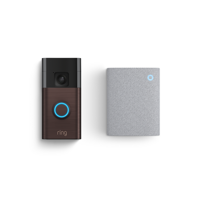 Venetian Bronze:Battery Video Doorbell + Chime (3rd Gen)