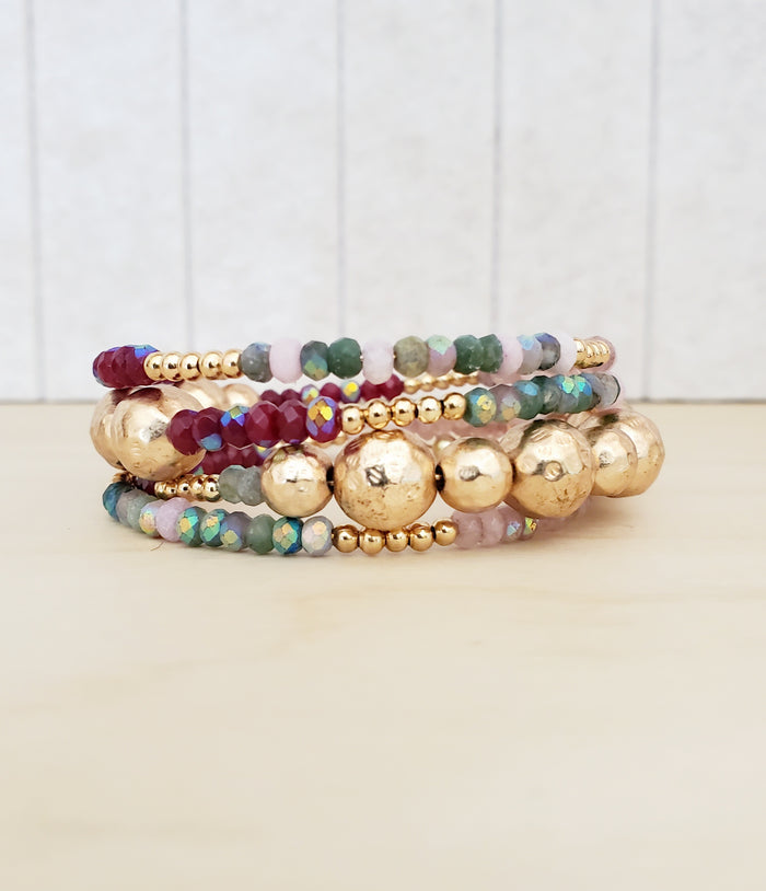 Mixed Ruby & Teal