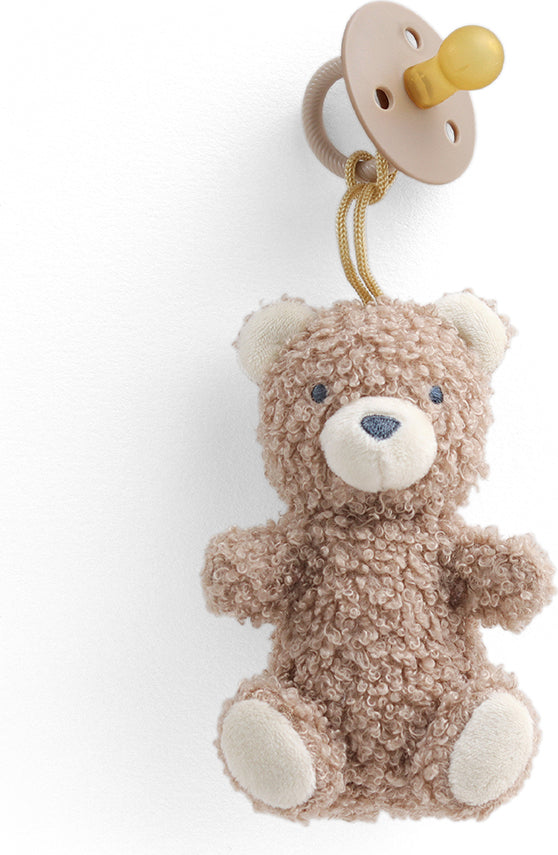 Bitzy Pal™ - Pacifier w/ Natural Rubber Nipple and Soft Cotton Lovey (Bear)