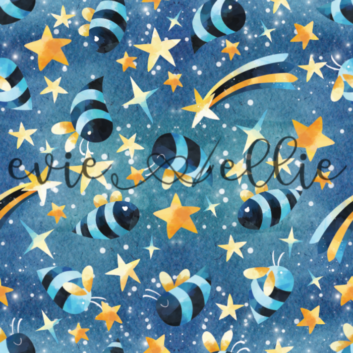 Bees and Stars -- Multiple Colors