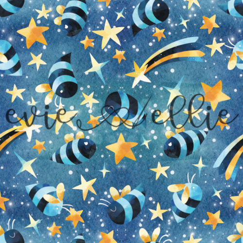 Bees and Stars -- Multiple Colors