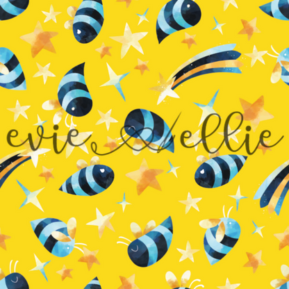 Bees and Stars -- Multiple Colors