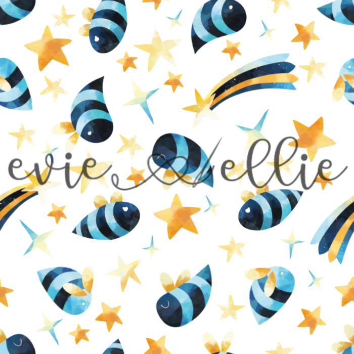 Bees and Stars -- Multiple Colors