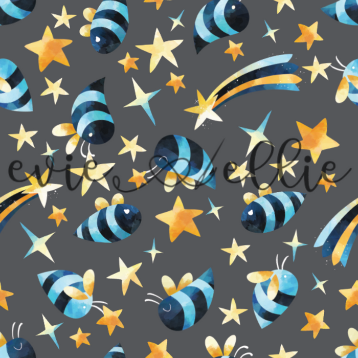 Bees and Stars -- Multiple Colors