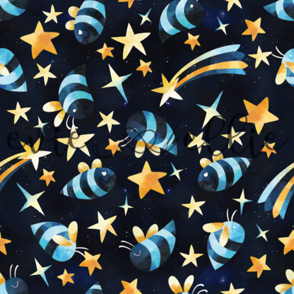 Bees and Stars -- Multiple Colors