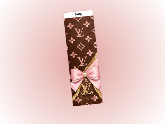 Binder Bookmark | A6 Rings | Brown & Pink Today