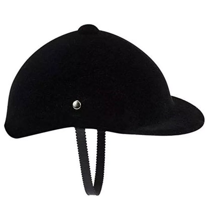 Black Velvet Riding Helmet for 18" Doll