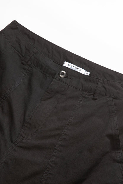 Blacksmith - Sateen Fatigue Shorts - Black