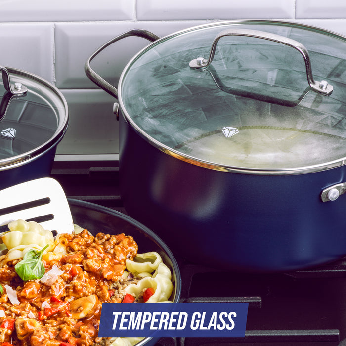 Blue Diamond 8.5" Glass Lid