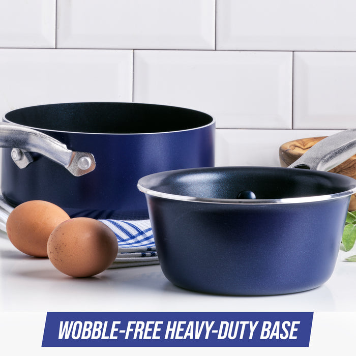 Blue Diamond Classic 1-Quart and 2-Quart Saucepan Set