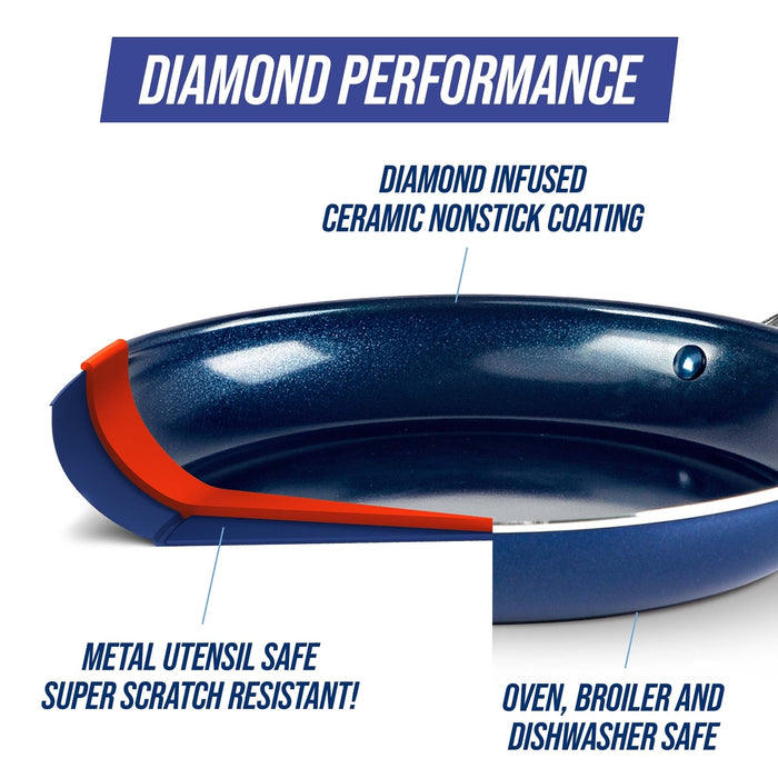 Blue Diamond Classic 11-Piece Cookware Set
