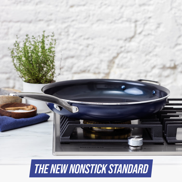 Blue Diamond Classic 14" Frypan with Helper Handle