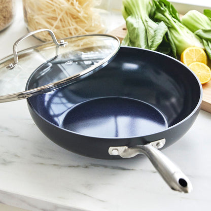 Blue Diamond Hard Anodized Pro 11" Frypan with Lid