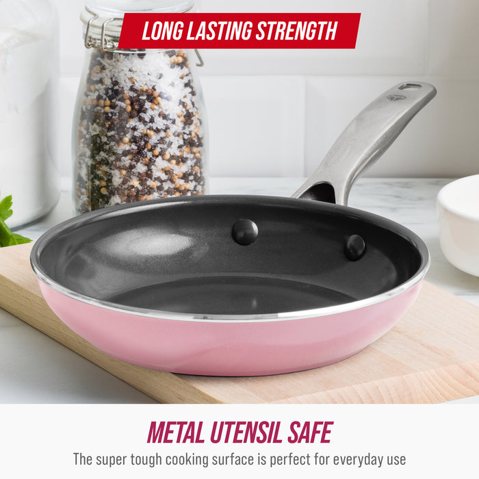 Blue Diamond Pink 8" Frypan