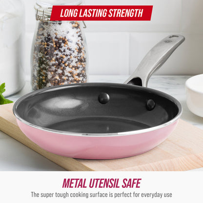 Blue Diamond Pink 8" Frypan