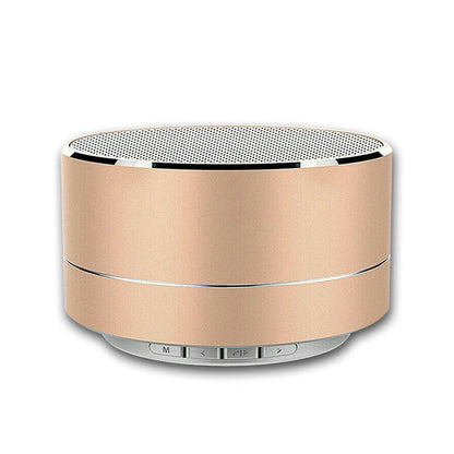 Bluetooth Speakers Portable Wireless Speaker Music Stereo Handsfree Rechargeable (Gold) -Home Living Store - -
