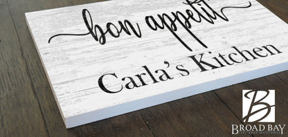 Bon Appetit Kitchen Sign