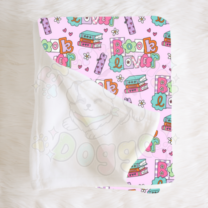 Book Lover - Minky Blanket