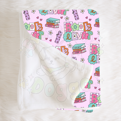 Book Lover - Minky Blanket