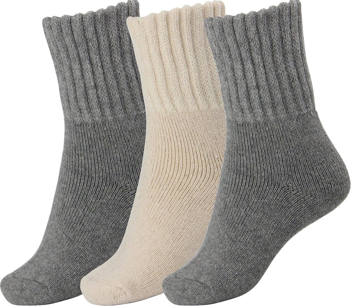 Medium / Gray Gray Cream -3 Pairs