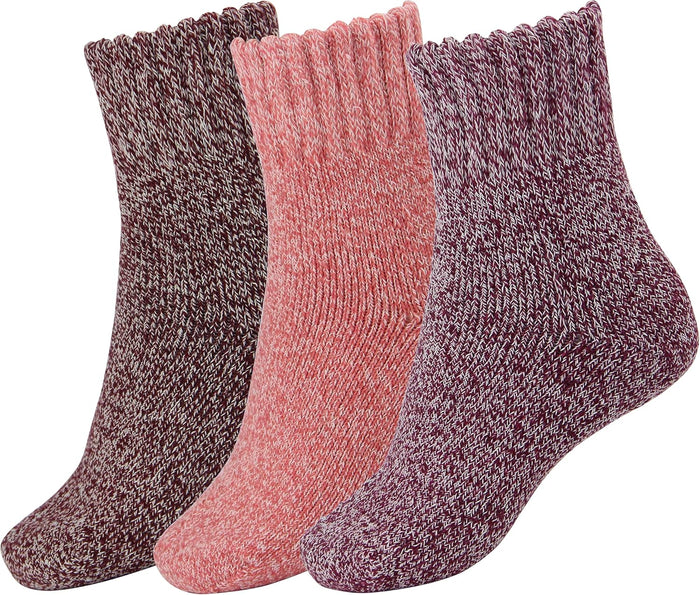 Medium / Red Pink Purple -3 Pairs