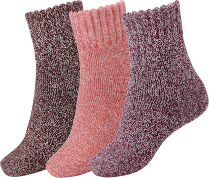Medium / Red Pink Purple -3 Pairs