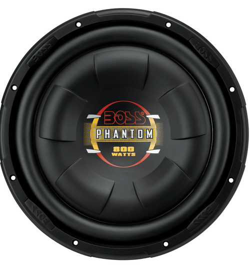 Boss Phantom 10" SINGLE Voice Coil (4 Ohm) 800W Subwoofer