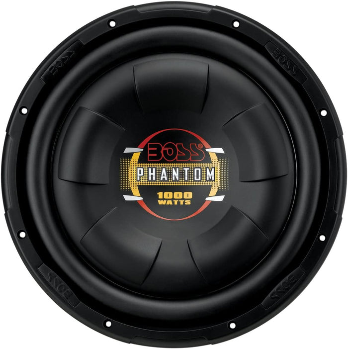 Boss Phantom 12" Single Voice Coil (4 Ohm) 1000W Subwoofer