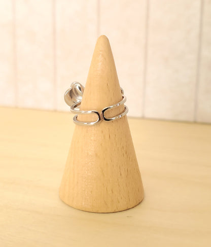 Bow Ribbon Statement Ring - Gold/Silver