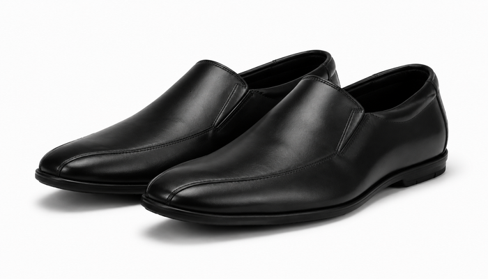 Boy's Black Milano Slip-On Shoes