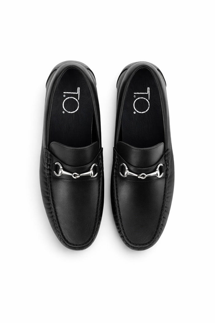 Boy's Black Slip-On Loafer