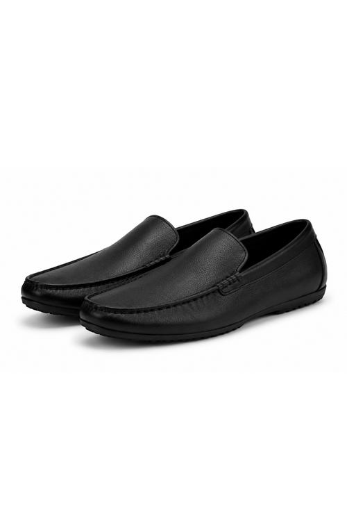 Boy's Classic Black Slip-On Loafer