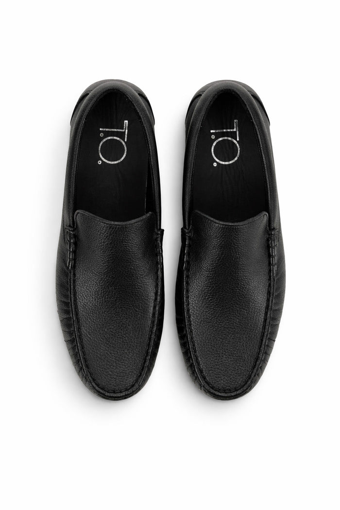 Boy's Classic Black Slip-On Loafer