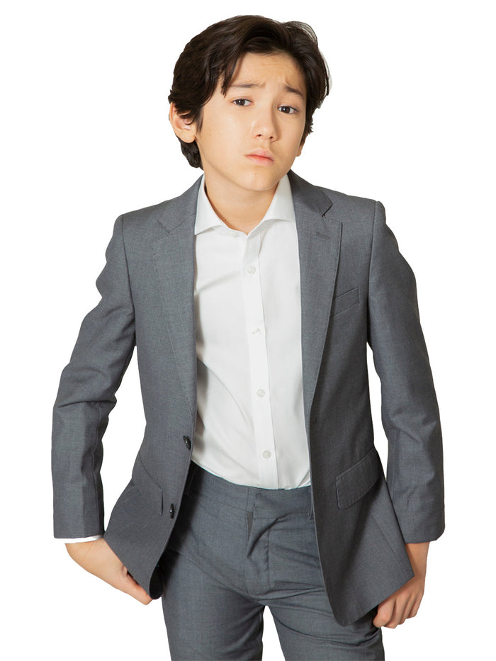 Boy's TR Suit Jacket - Grey