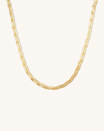 Braided Herringbone Necklace