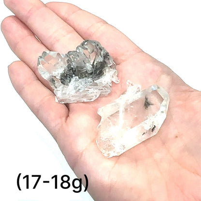 One (17-18g) Brookite in Quartz Gemstone (Pakistan)